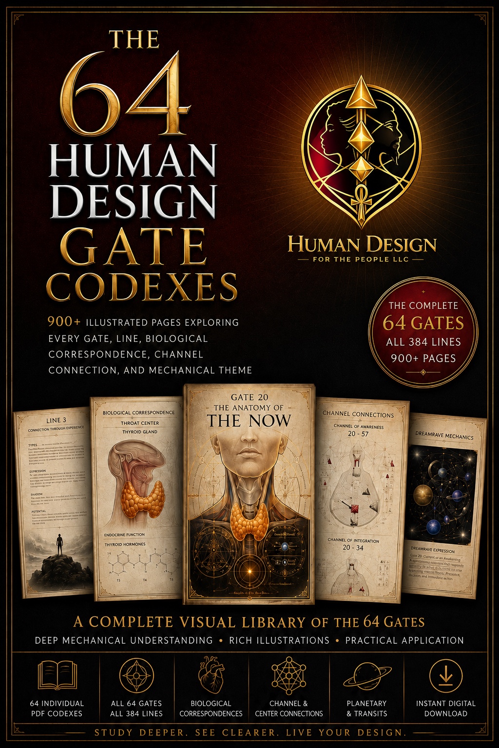 The 64 Human Design Gate Codexes